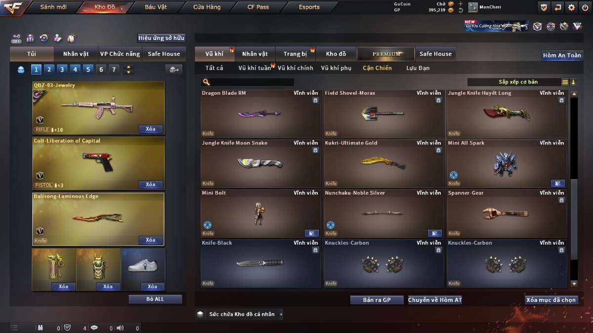 shop acc cf uy tin gia re